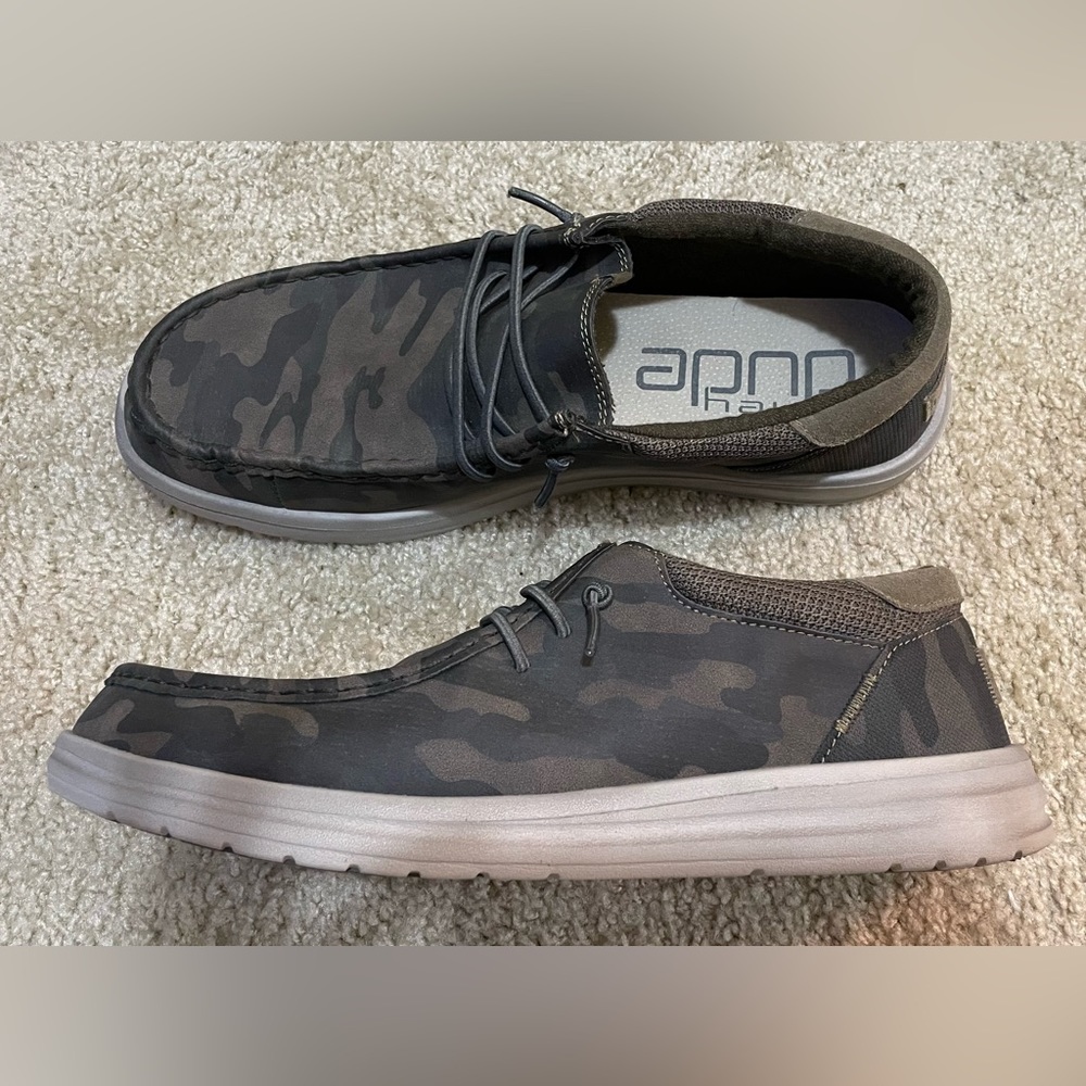 BRAND NEW!!  Hey Dude Paul Woodland Camo Mens size 13